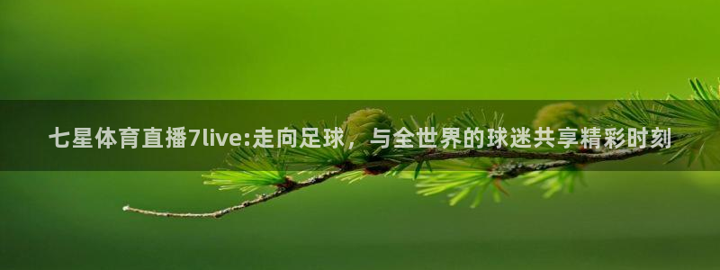 七星体育直播7live:走向足球，与全世界的球迷共享精彩时刻